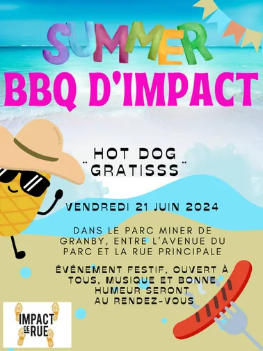 Affiche barbecue d'impact juin 2024